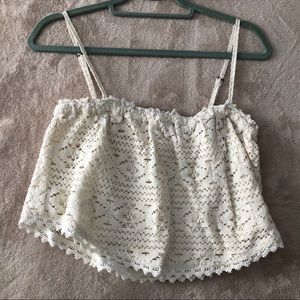 SMALL CREAM O’NEILL CROP TOP - worn once